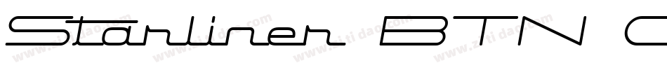 Starliner BTN Oblique字体转换